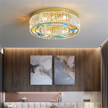 Hongcui Postmoderne Loft Lys Guld Luksus Krystal Lampe LED-Armaturer Til Hjemmet Stue Spisestue