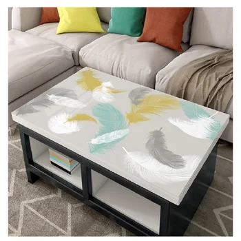 Stue sofabord pad farve plast pvc-crystal plade nordiske vandtæt olie-bevis disponibel vask strygejern og-dug