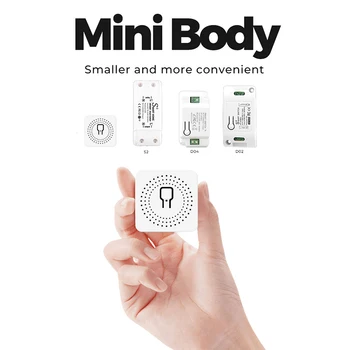 10A Mini Smart Wifi DIY-Switchen Understøtter 2-Vejs Kontrol, Smart Home Automation-Modul, Arbejder med Alexa, Google Hjem Intelligent Liv App