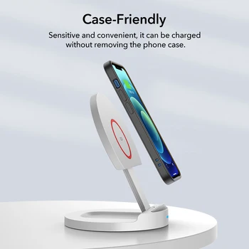 ESR Magnetiske Trådløse Oplader Til iPhone 12 Telefonen Stå Hurtig Opladning 15W Oplader til Samsung Note 20/10 S21/S20 Ultra