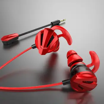 Kabel 3,5 mm Headset Jack Øretelefon Universal Kablede Tung Bas Gaming In-ear Hovedtelefon med Mikrofon til Telefon/Computer