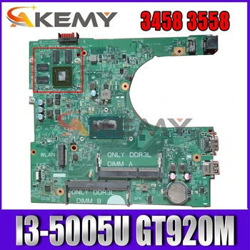 Akemy I3-5005U GT920M TIL Dell Inspiron 3458 3558 Laptop Bundkort 14216-1CN-06KTJF 6KTJF PWB:1XVKN Bundkort Testet