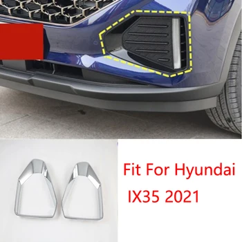 For Hyundai ix35 2021 Nye Stil, ABS Krom Tilbehør Foran Tåge Lys Lampe Dække Trim 2stk