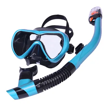 Scuba Dykning Maske, der er Anti-Fog Rammeløse Dykning Maske med Hærdet Glas Linse, Anti-Lækage Let Vejrtrækning Sammenklappelig Snork