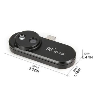 HT-201 Hti Mobiltelefon Eksterne Infrarøde Termiske Billede Mini Termisk Billedbehandling Kamera, Video & Billede Type-c Termometer