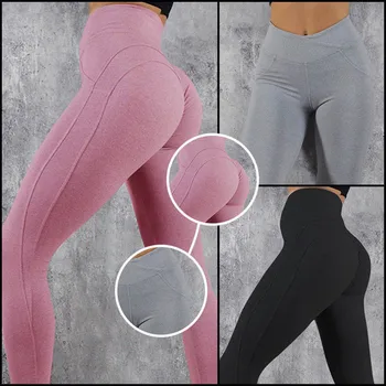 Booty Løfte Legging Kvindelige Fitness Sport Bukser Med Høj Talje Yoga Bukser Joggere Jeggings Fitness-Leggin Træning Bukser