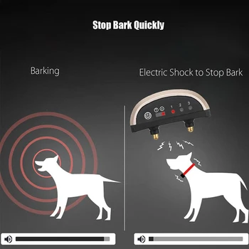 Kæledyr Træner Hund Stop Gøende Kontrol af Automatisk Effektive Genopladelige Hund Gø Vollar Ultralyd Uddannelse Halsbånd til Træning