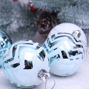 24pcs/set Begivenheder Festival Party Tree Dekoration Hængende 6cm Shopping Mall Ferie Christmas Ball Ornament Gave DIY Brudsikkert