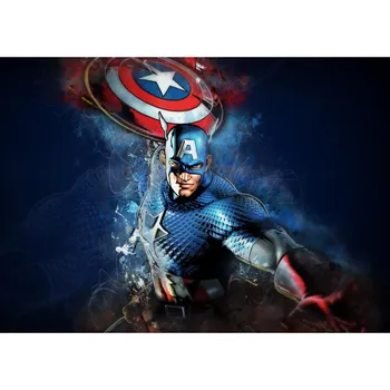 Marvel Lærred Maleri Væg Kunst, Captain America 3 Superhelte Film Nordiske Plakater og Print Billeder for at Leve Drenge Værelse Indretning