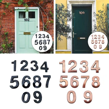 10stk Hjem dørskilte Street House-Nummer Offentlig Digital Signage-Adresse