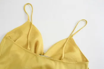 Sommeren Kvinders Mode Silke Tekstur Undertøj Stil Split Sexet Hofteholder Nederdel