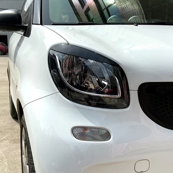 Forlygte dekoration indsætte øjenbryn bil genmontering af bil dekoration Til Smart W453-2019 år Forlygte ændring dekorere