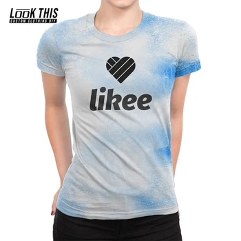 LIKEE APP 3D-Print Afslappet Kvinder Rusland Sommer T-Shirt til Kvinder T-shirts Pige kortærmet T-Shirt, Bluse O-Neck Tee Toppe