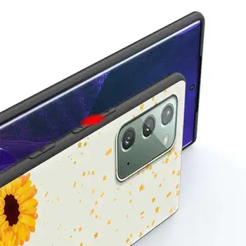 Sommeren Solsikke Blomster Mobiltelefon Case For Samsung Note 20 S21 Ultra 10 S20 Plus 20 9 8 10Lite S20 FE Deluxe-Soft Cover Coque