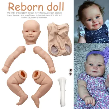Med Klud Organ Børn For Begyndere DIY Reborn Dukke Kit Gaver rollespil Hjem Sovende Bløde Maddie Toy Fleksibel Umalet