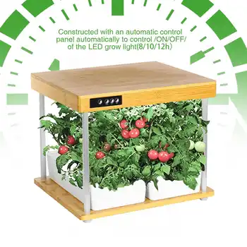 Ecoo Avler IGS-06 Indendørs Havearbejde Vækst-Lys 16 Planter Vokse 50W LED Plante Vækst Lys Drivhus Have urtepotteskjuler