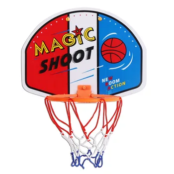 Plast Basketball Hoop Toy Mini Oppustelige Ball Pumpe Backboard Rim børn Børn Væggen Spil 27*21 cm