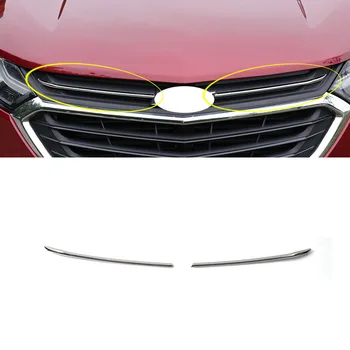 For Chevrolet Equinox 2017-2020 ABS Chrome Øverste Front Grill Strip Moulding Dækker Trim Bil Styling 2stk