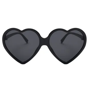 Kvinder Unisex Mode Hjerte-formet Nuancer Solbriller Integreret Uv-Briller Velegnet Til Vandreture, Camping, Turisme, Offentlig Bærbare