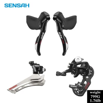 SENSAH Transmission road bike forskifter og bagskifter cykel gear shift kit EMPIRE2*11 hastighed