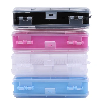 Gennemsigtig Tre-lag Folde Plast Pill Box Skuffe Ti Gitre opbevaringsboks Til Makeup Diverse Kontorartikler Snacks Indehaver
