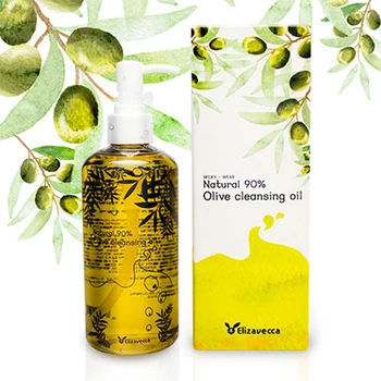 Elizavecca Naturlige 90% Olive Cleansing Oil 300 ml Super Size koreanske Ansigts Makeup Remover Sæbe Formindske Porer Ansigt hudpleje