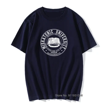 Miskatonic University Book Club T-Shirt Mænd Necronomicon Call Of Cthulhu Cthulu Lovecraft Bomuld T-Shirt Med Retro