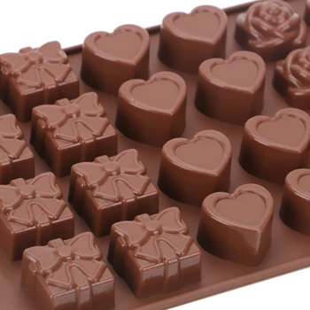 Steg Kærligt Hjerte Figurer Chokolade Silikone Formen 3D Mad Formen Non-Stick Silikone Kage form for Gelé og Slik Skimmel