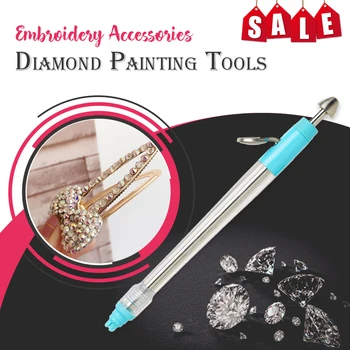 Bolgrafo de pintura de diamante ostentoso da accesorios de bordado, conjunto de herramientas de pintura de diamantes,