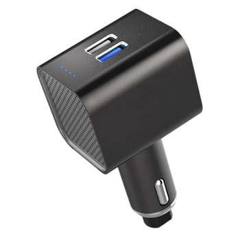 Bil Luftrenser Køretøj Negative Ion Lugt Eliminator Multifunktion Aroma Diffuser Afgørende USB Oplader Luft Ionizer