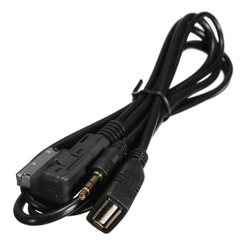 3,5 mm AMI MDI Musik-Interface USB Oplader AUX Kabel For Audi /A6L / A8L / Q7 / A3 / A4L / A5 / A1 / S5 / Q5