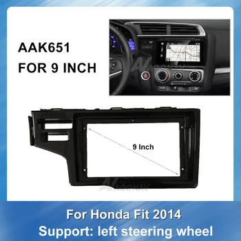 9 Inch Car Auto Radio Multimedia fascia For Honda Fit GPS Navigation plate panel Frame Fascias