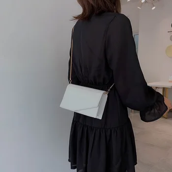 2020 nye mode kvinde, håndtasker, casual messenger taske, tendens koreanske version kvinder taske, enkel kæde skulder tasker.