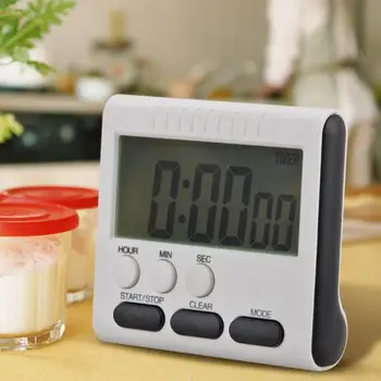 1PC Køkken Timer Multifunktionelt Digitalt LCD-Køkken Mini Madlavning Nedtælling Ur Påmindelse Magnetiske Høj Alarm, Stopur