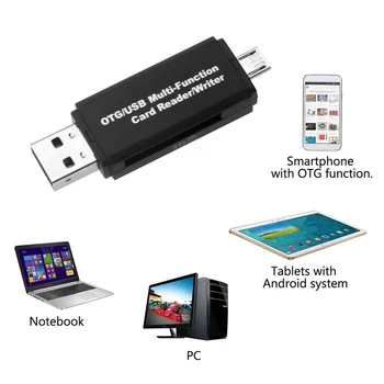 OTG SD-Kortlæser USB 3.0 Kortlæser 2.0 USB-SD Adapter Flash-Drev Smart Kortlæser SD USB-Læser