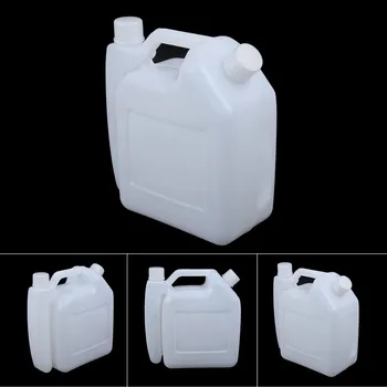 1L Olie Benzin Blanding Flaske Tank 2-Takts Motorsave Have Værktøj Hvid