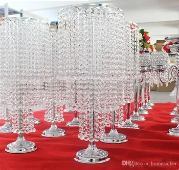 Bryllup dekoration crystal flower vase til indretning/håndlavet blomst krystal vase