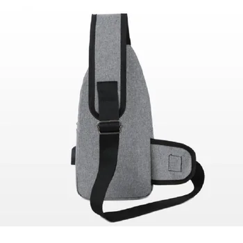 Mænd ' s Skulder Tasker USB-Opladning Crossbody Tasker Mandlige Anti Tyveri Brystet Bag Casual Høj Kvalitet Rejser Budbringere Slynge Taske Tasker