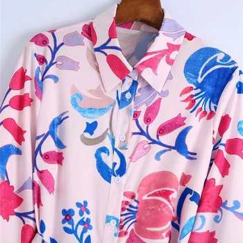 TMODA1654 Za 2021 Sommeren Kvinder Vintage Totem Blomster Print Kjole Med Bow Kvindelige Vinger Midi-Shirt Kjole Smart Casual Slank Vestido