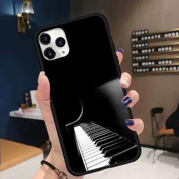 Klaver musik-Telefon-etui til iPhone 11 12 mini pro XS MAX 8 7 6 6S Plus X 5S SE 2020 XR