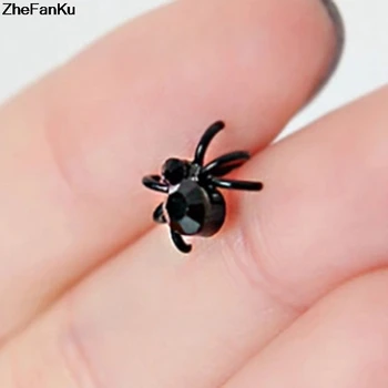 Kreativ Mode-Sort Lille Stud Spider Dejlige Cuff Øreringe Søde Øreringe Til Dame Pige Til Kvinder Og Mænd