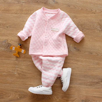 Nye Børn Tøj Sæt til nyfødte Efteråret langærmede Bomuld Undertøj, der Passer Baby Bomuld Lange Bukser Barn Nattøj, Pyjamas