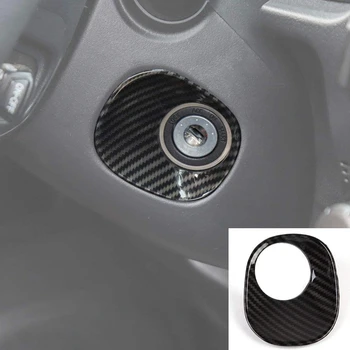 For 4Runner Indre tændingsnøglen Lås Dækslet Trim for Toyota 4Runner SUV 2010-2019 Carbon Fiber Korn