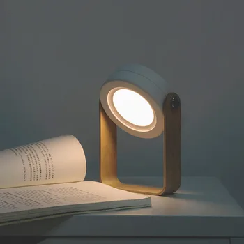 Z2 Sammenfoldelig Kontakt Dæmpes Læse LED Nat Lys Bærbare Lanterne Lampe USB-Genopladelige for Børn Gave Sengen Soveværelse