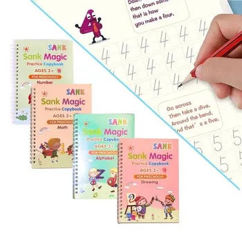 Engelsk Skrivebog For Kalligrafi Bøger For Børn Ordet børnebog Håndskrift Børn Lære at skrive engelsk Praksis Bog