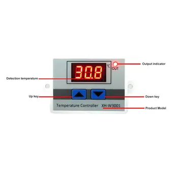 Xh-W3001 Digital Termostat Temperaturen Skifte Mikrocomputer Temperatur Controller Temperatur Kontrol Skifte