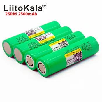 300PCS NYE Liitokala 18650 Batteri 2500mah INR1865025R 20A aflade lithium-batterier Batteri 18650 2500 25R