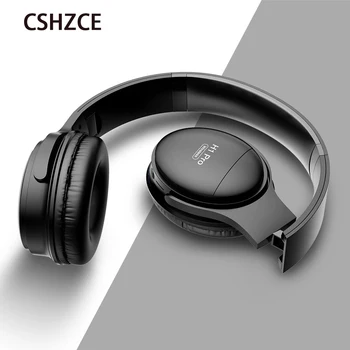 Bluetooth-Hovedtelefoner, Trådløse Hoved-monteret Earmuff HiFi Stereo Gaming Headset med Mic Støtte kabelforbindelse TF Kort, Læse MP3