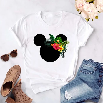 Spider Web Mickey Mouse Hoved Disney T-Shirt Mænd/kvinder Tshirt Mandlige Grafisk T-shirt, Top, t-Shirts Sjovt Tøj Harajuku