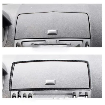 For Mercedes Benz W204 C 2007-2010 Bil Center Konsol Horn Panel Trim Decal Carbon Fiber Sticker Styling Tilbehør